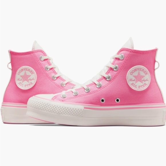 NWB- CONVERSE CTASLift High Top Platform Sneaker (WOMEN) / OOPS PINK/ SIZE 7.5 - Picture 6 of 6